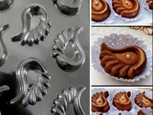 9800 شفاف شكولاطة جناح 3 قطع