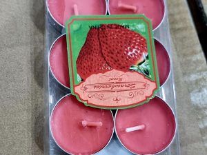 100320 شموع باستي لون أحمر 10 قطع