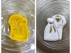 102471 طابع 3D عريس وعروسة رقم 1