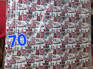 102833 ورق هدايا 50 قطعة موتيف إنجلترا