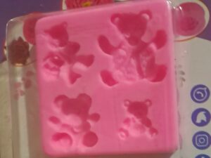 198 مول سيليكون 3d شكل دبدوب