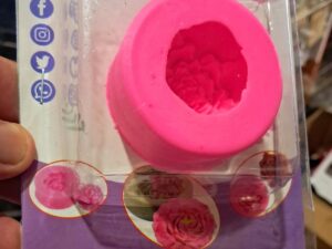 191 مول سيليكون 3d شكل الوردة