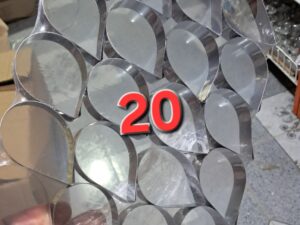 103799 طابع إينوكس شكل دمعة 20 قطعة