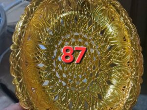 103895 صحن أوفال 87 لون ذهبي