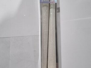 104006 شموع luxe pailleté  لون أبيض