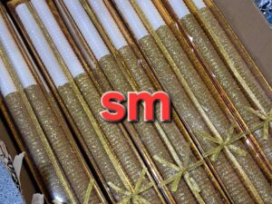103901 شموع ساموراي لون ذهبي SM