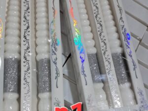 103903 شموع New 1 لون فضي