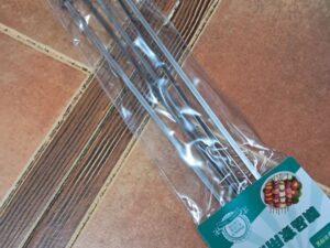 104036 أعواد الشواء معدنية يد حطب