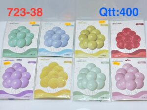 104098 بالونات 10 قطع ألوان باستال