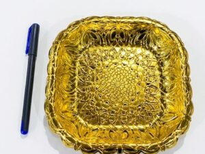 104226 صحن مربع لون ذهبي (نسخة)