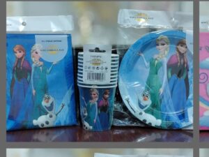 104245 كيت صحون ومناديل وغوبلي موتيف Frozen