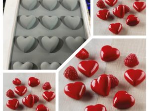 104462 مول سيليكون قلوب صغيرة